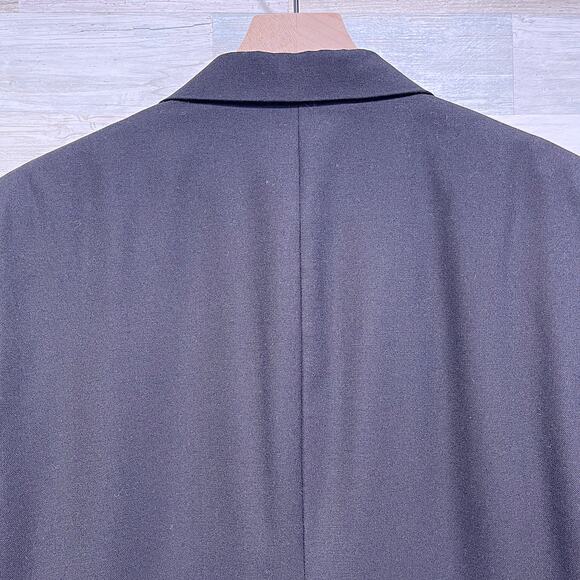 Jos A Bank Notch Collar Tuxedo Suit Black Mens 42R Jacket 36R Pleated Pants - Picture 7 of 12